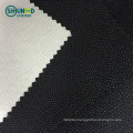 Fusible none woven interfacing fabric materials buckram micro dot woven interlining for cap